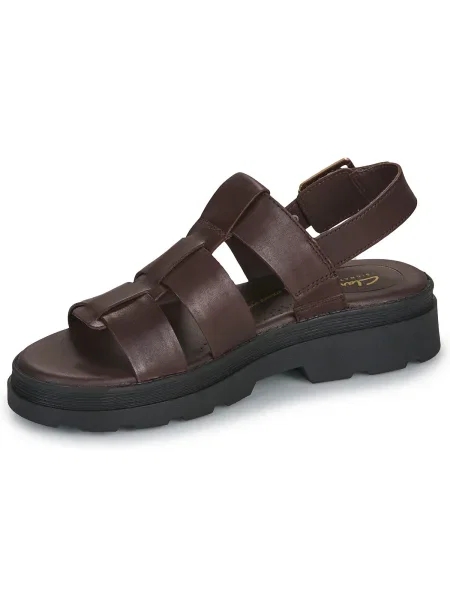 Pantofi Clarks cu bretele maro
