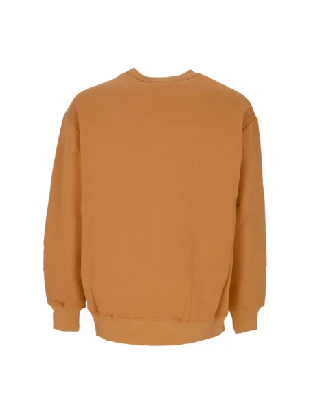 Bluza nierozpinana Cat z logo brązowa
