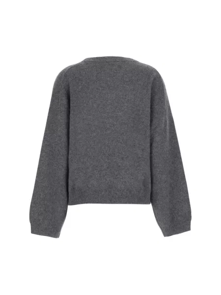 Sweter Loulou De Saison wełniany szary