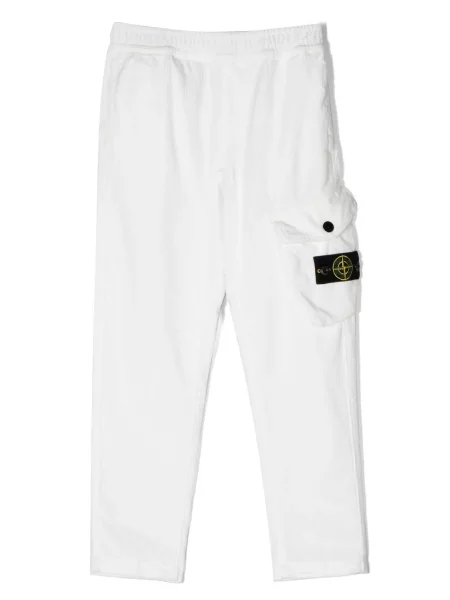 Spodnie dziecięce Stone Island białe