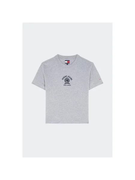 Tommy Jeans tričko sivá