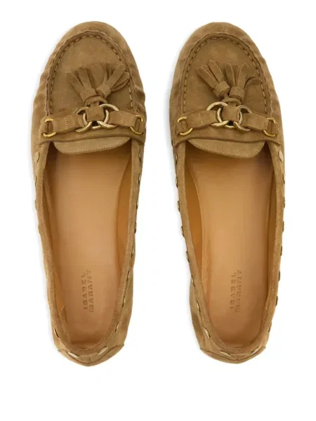 Pantofi loafer Isabel Marant cu tepi maro
