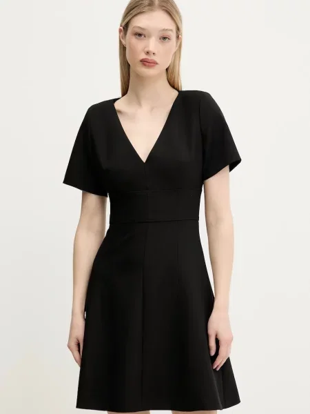 HUGO rochie mini drept negru