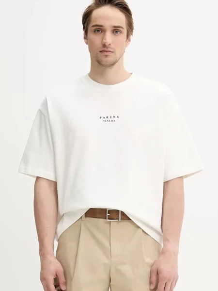 Тениска BARENA VENEZIA Camicia Mola с апликация бяло