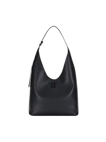 Torebka hobo Elisabetta Franchi czarna
