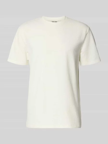 T-shirt o kroju regular fit z mieszanki bawełny model KIAN' Only & Sons biała