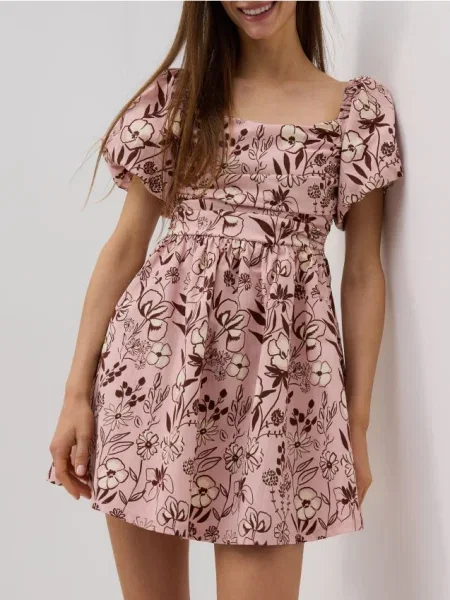 Reserved Rochie mini multicolor