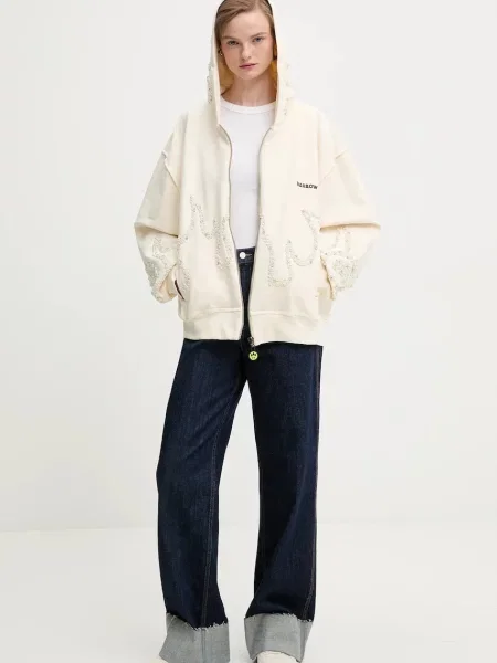 Barrow bluza z kapturem z aplikacją beżowy