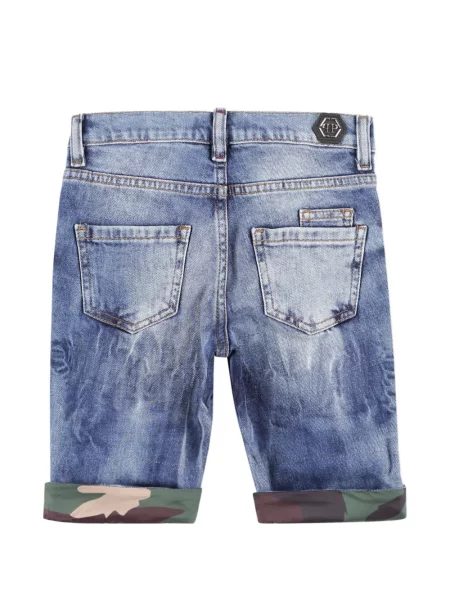 Szorty dziecięce Philipp Plein niebieskie
