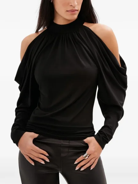 Топ Marcella с драперии черно