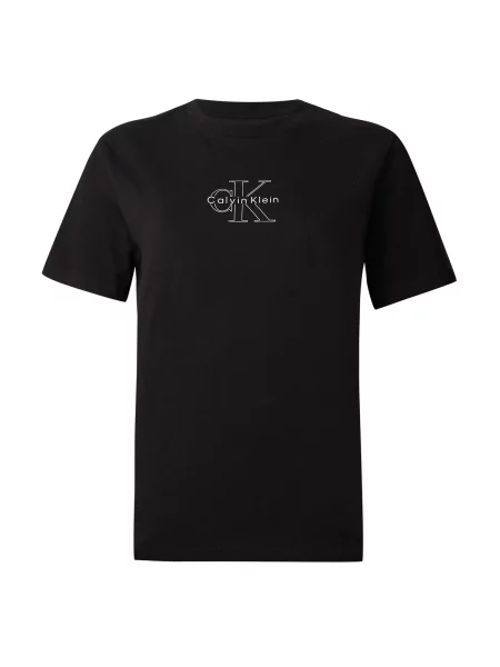 Calvin Klein Jeans Tricou CLASSIC negru alb