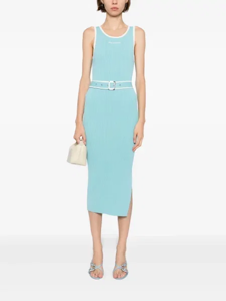 Rochie Karl Lagerfeld cu broderie albastru