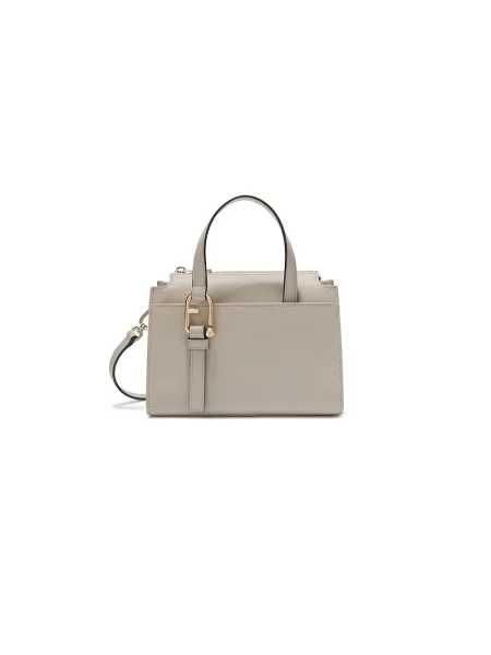 Torebka Furla skórzana beżowa