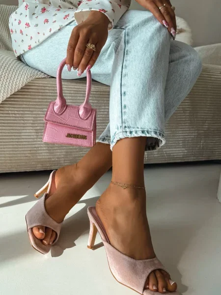 Superge Boto z visoko peto bela