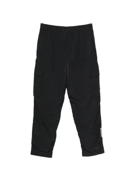 Cargo hlače Ea7 Emporio Armani s printom crna