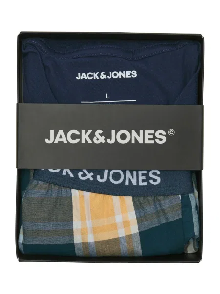 JACK & JONES Haine de casă JACLUCA crem / bleumarin / petrol verde
