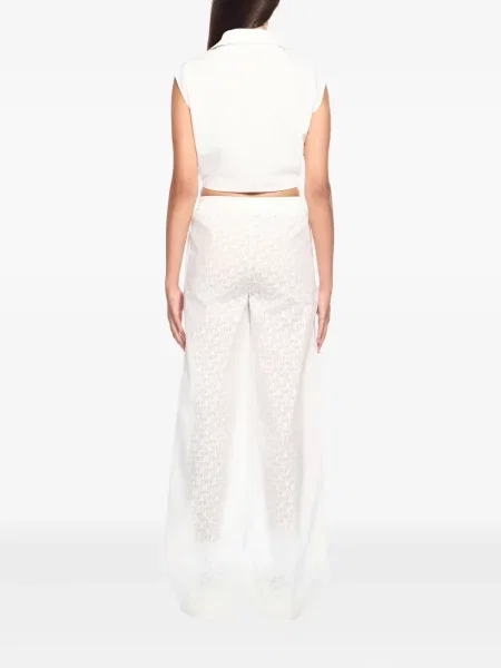 Pantaloni Off-white alb