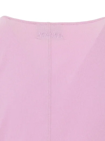 Top Marant Etoile cu broderie roz