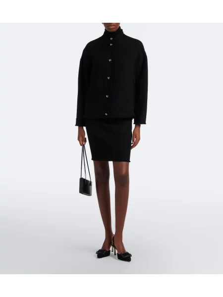 Geacă Max Mara de lână negru