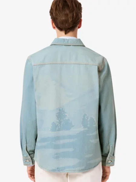 Рубашка Lacoste голубая
