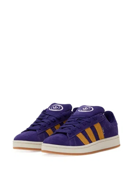 Papuci Adidas din piele de căprioară albastru