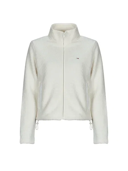 Tommy Jeans Tepláková bunda námornícka modrá / červená biela