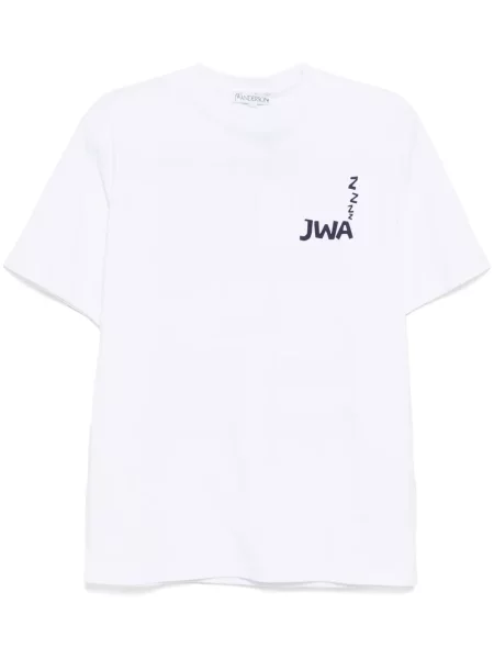 Tricou Jw Anderson cu imagine alb