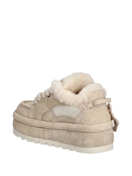 Sneakerși Naked Wolfe cu platformă din piele de oaie