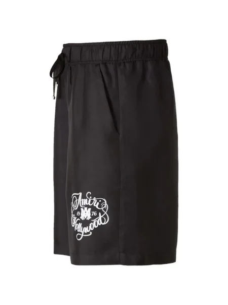 Pantaloni scurți Amiri cu imagine negru