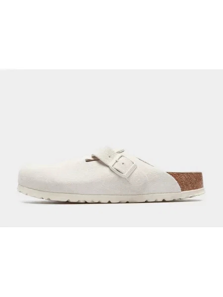Klapki Birkenstock zamszowe białe