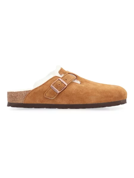 Birkenstock Klapki Boston Vl/Sheraling brązowy