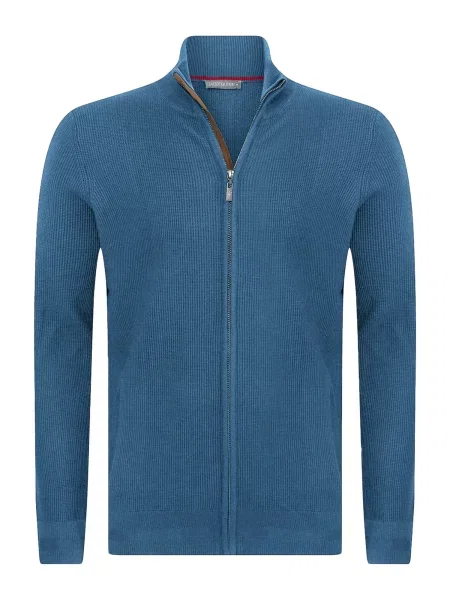 Jacey Quinn Geacă tricotată petrol verde