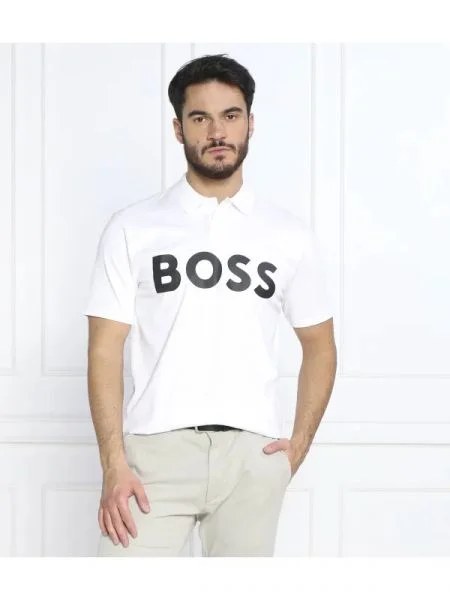 BOSS ORANGE Tenisz póló PeBigLogo fehér