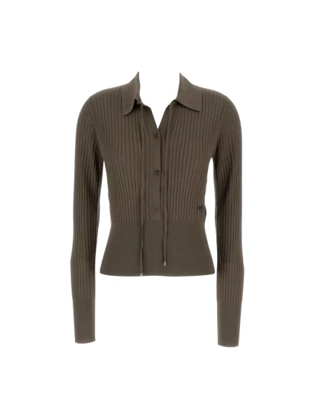 Polo Fendi wełniane brązowe