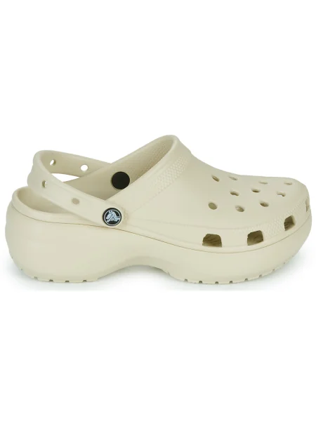 Dámske šľapky Crocs Classic Platform Clog bone béžová