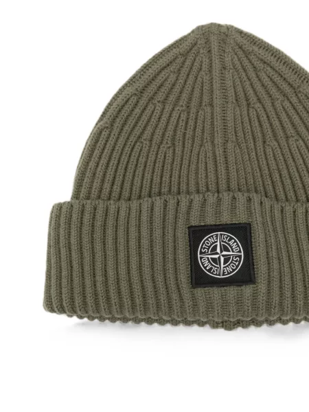 Căciulă Stone Island cu strasuri verde