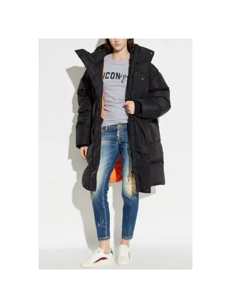 Długa kurtka puchowa Dsquared2 czarna