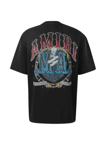 Tricou Amiri cu imagine negru