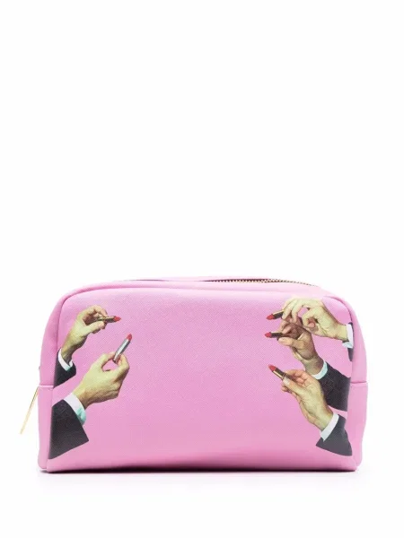 Torbica Seletti s printom ružičasta