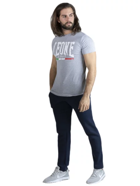 Leone Apparel koszulka z krótkim rękawem szara