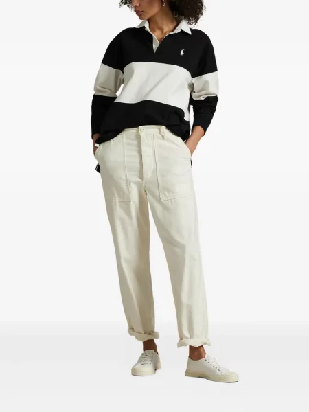 Căciulă Polo Ralph Lauren cu broderie cu dungi cowboy roșu