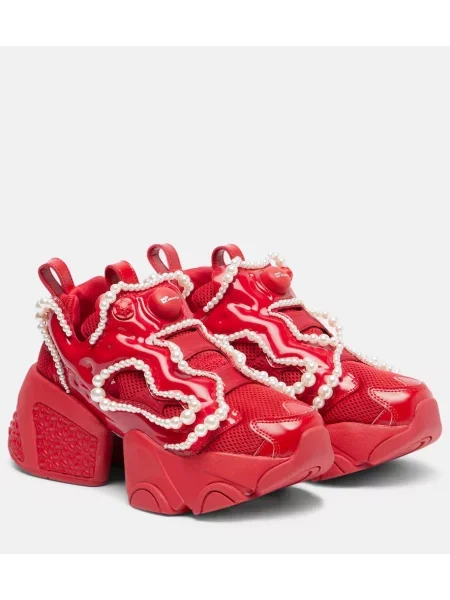 Sneakerși Noir Kei Ninomiya cu platformă roșu