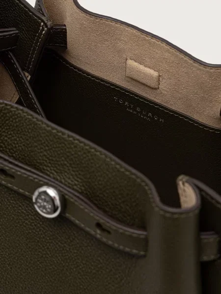 Bőr kézitáska Tory Burch zöld