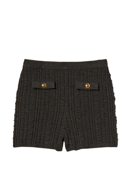 Pantaloni scurți Twinset tricotate gri