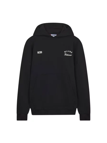 Bluza z kapturem Gcds z kapturem w paski z paskiem czarna