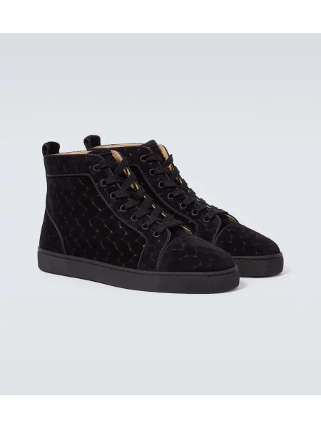 Superge Christian Louboutin iz semiša črna