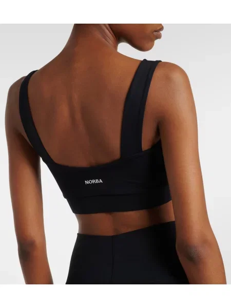 Sutien sport Norba cu volane negru