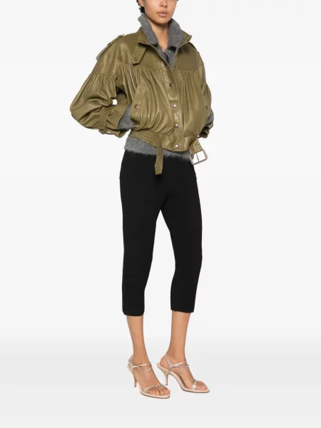 Pantaloni Chloé tricotate negru