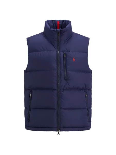 Matlasat tricou polo Polo Ralph Lauren cu decolteu rotund cu autograf roșu