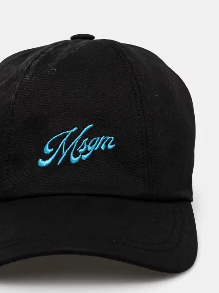 Кепка MSGM з аплікацією чорний